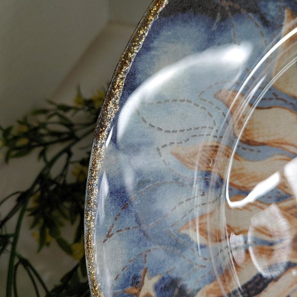 Sun Reverse Decoupage Decorative Plate - Picture 4 of 9